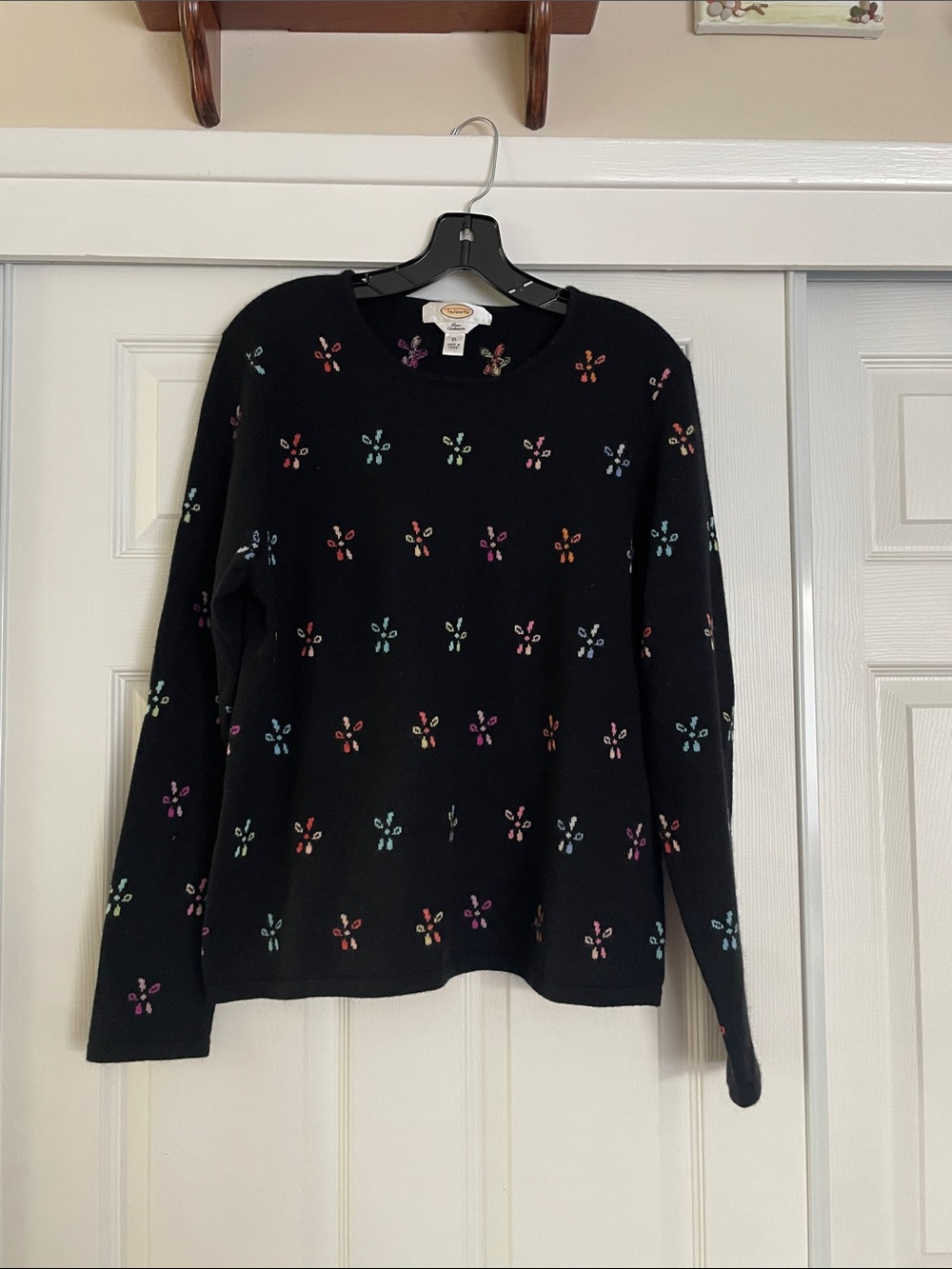 Talbots Cashmere Floral Sweater
